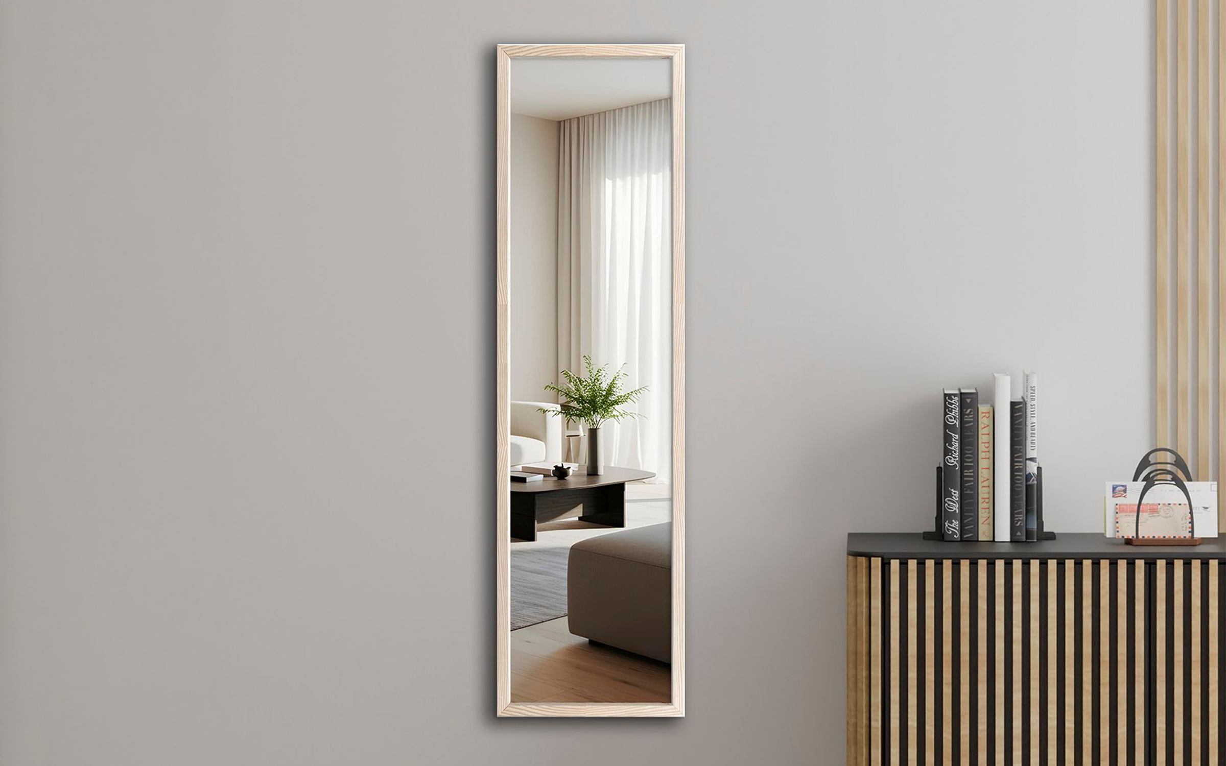 Mirror 35/125 cm Cheval 125, natural  1